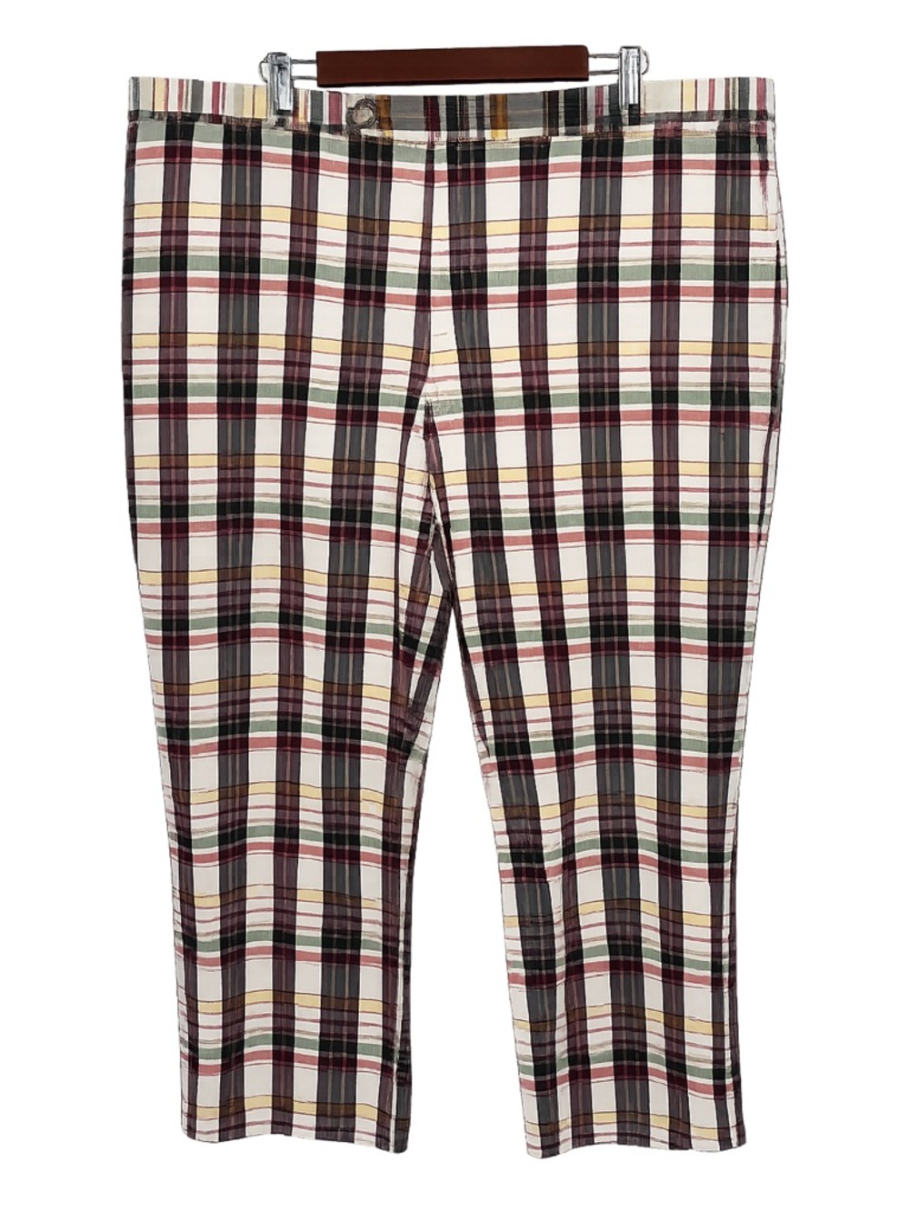 Classic Plaid Golf Pants | Preppy Country Club Style | Straight Leg | Size 48 - Picture 2 of 6